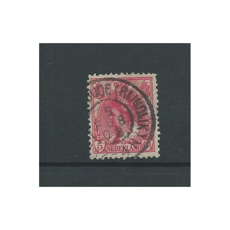 Nederland 60 met "HAZERSWOUDE (RIJNDIJK) 1908" grootrond VFU/gebr CV 15 € Nederland 60 met "HAZERSWOUDE (RIJNDIJK) 1908" grootrond VFU/gebr CV 15 €