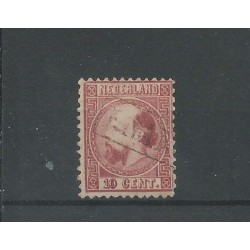 Nederland 8 I-A met Franco z kastje in rood  VFU/gebr CV  10++ €