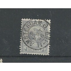 Nederland 38 met "AMSTERDAM-8 1896" kleinrond VFU/gebr CV  20+ €