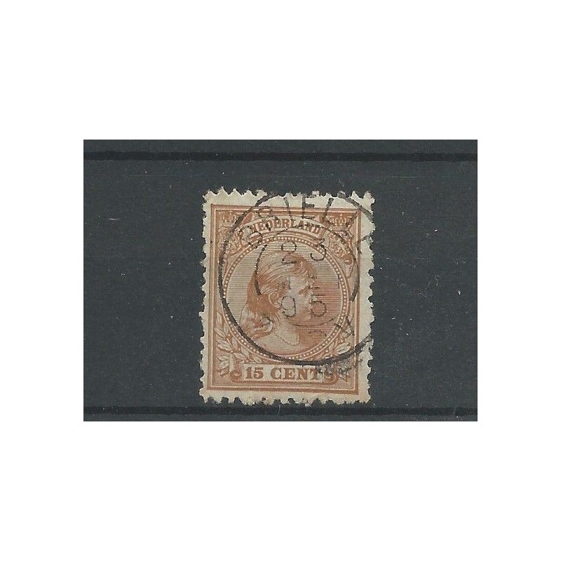 Nederland 39 met "BRIELLE 1895" kleinrond VFU/gebr CV 10+ € Nederland 39 met "BRIELLE 1895" kleinrond VFU/gebr CV 10+ €
