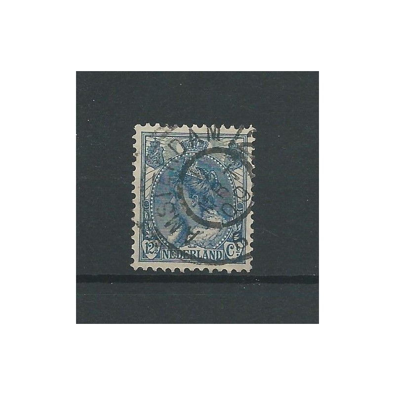 Nederland 63 met "AMSTERDAM-12 1909" grootrond VFU/gebr CV 10 € Nederland 63 met "AMSTERDAM-12 1909" grootrond VFU/gebr CV 10 €