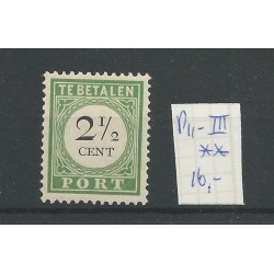 Curacao  P11-III  Port 1892  MNH/postfris CV 16,5 €