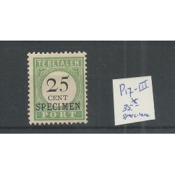 Curacao  P17-III  Port 1892  Specimen  MH/ongebr CV 35 €