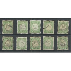 Curacao  P21-30  Port 1915  VFU/gebr CV 23 €