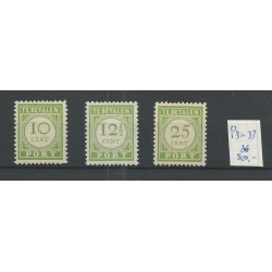 Curacao  P31-33  Port 1915  Engelse Druk MH/ongebr  CV 625 €