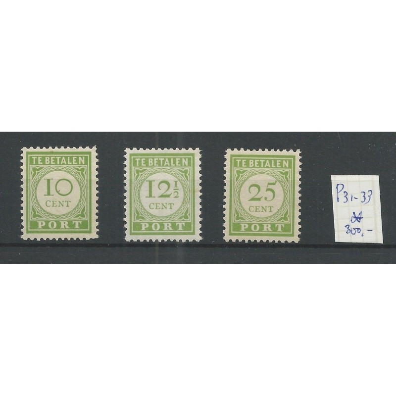 Curacao P31-33 Port 1915 Engelse Druk MH/ongebr CV 625 € Curacao P31-33 Port 1915 Engelse Druk MH/ongebr CV 625 €