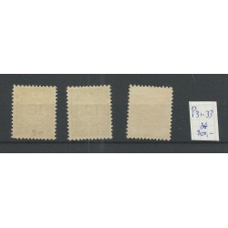 Curacao  P31-33  Port 1915  Engelse Druk MH/ongebr  CV 625 €