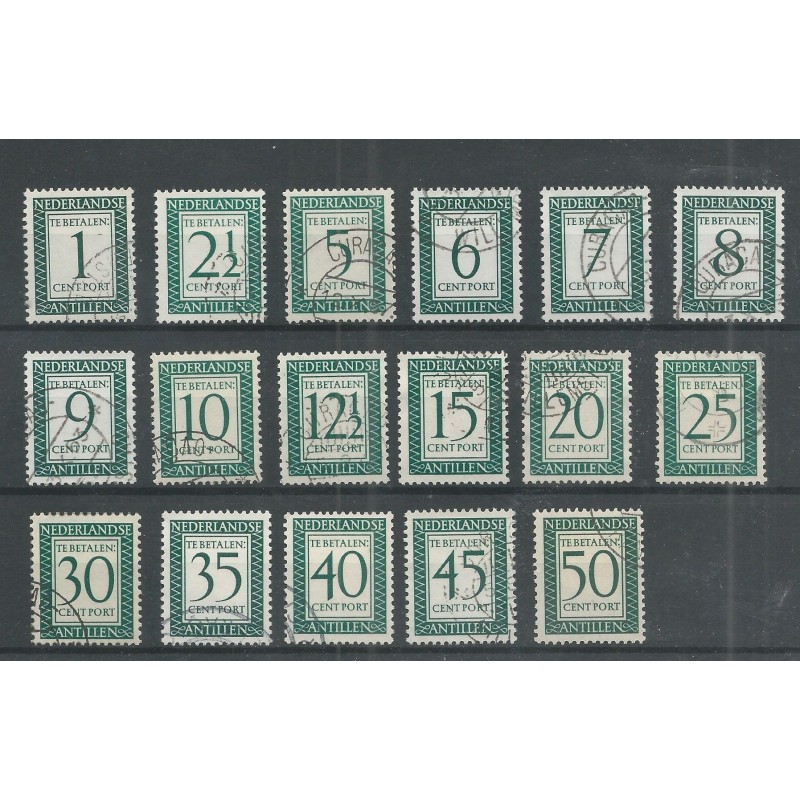 Curacao P44-60 Port 1952 VFU/gebr CV 23 € Curacao P44-60 Port 1952 VFU/gebr CV 23 €