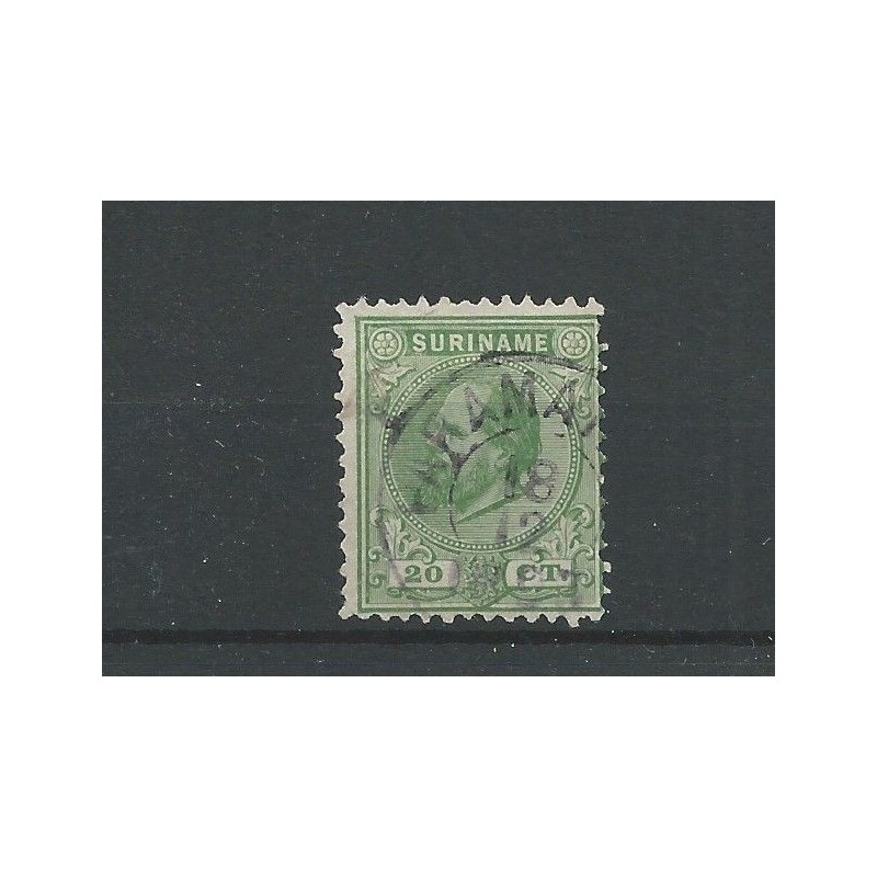Suriname 9C Willem III 1873 VFU/gebr CV 40 € Suriname 9C Willem III 1873 VFU/gebr CV 40 €