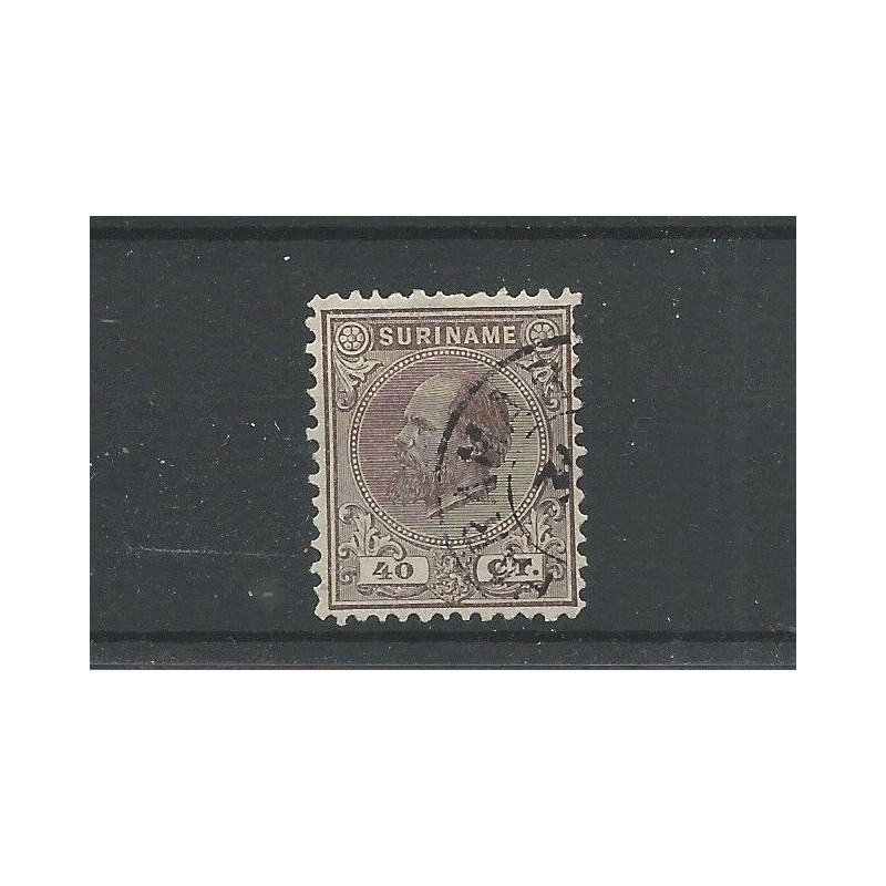 Suriname 12C Willem III 1873 VFU/gebr CV 40 € Suriname 12C Willem III 1873 VFU/gebr CV 40 €