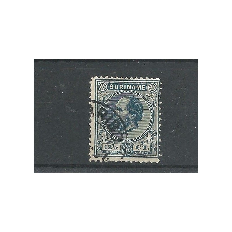 Suriname 7E Willem III 1873 VFU/gebr CV 10 € Suriname 7E Willem III 1873 VFU/gebr CV 10 €