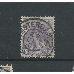 Nederland 66 met "AMSTERDAM-2 1905" grootrond   VFU/gebr CV 21 €