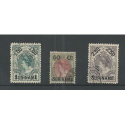 Suriname 34-36 Hulpuitgifte  VFU/gebr CV 45 €