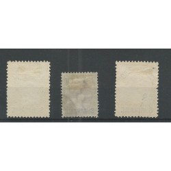 Suriname 34-36 Hulpuitgifte  VFU/gebr CV 45 €