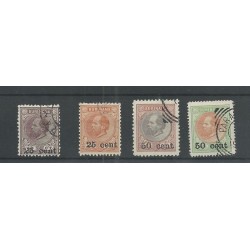 Suriname 37-40 Hulpuitgifte  VFU/gebr CV 227 €