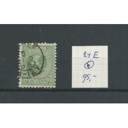 Nederland 24E  Willem III 1872 LUXE  VFU/gebr  CV 95 €
