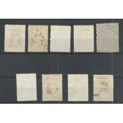 Suriname 118-126  Wilhelmina  VFU/gebr CV 45 €