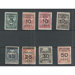 Suriname 130-136 Brandkastopdrukken VFU/gebr CV 30 €