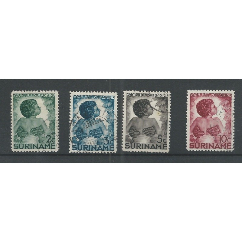 Suriname 179-182 Kinderzegels VFU/gebr CV 12,8€ Suriname 179-182 Kinderzegels VFU/gebr CV 12,8€