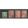 Suriname 210-213 Hulpzegels VFU/gebr  CV  7 €