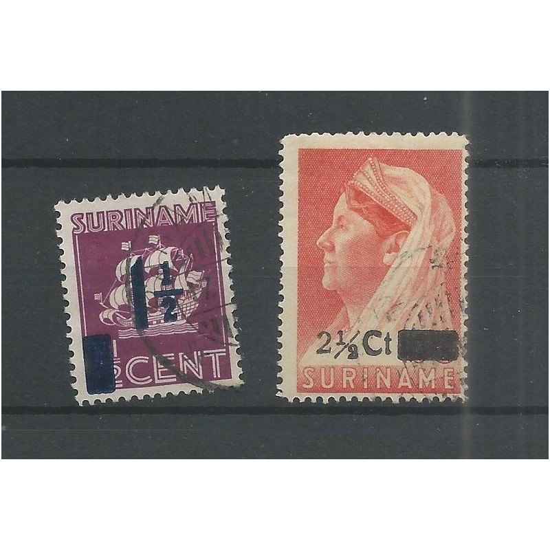 Suriname 245-246 Hulpuitgifte VFU/gebr CV 2 € Suriname 245-246 Hulpuitgifte VFU/gebr CV 2 €