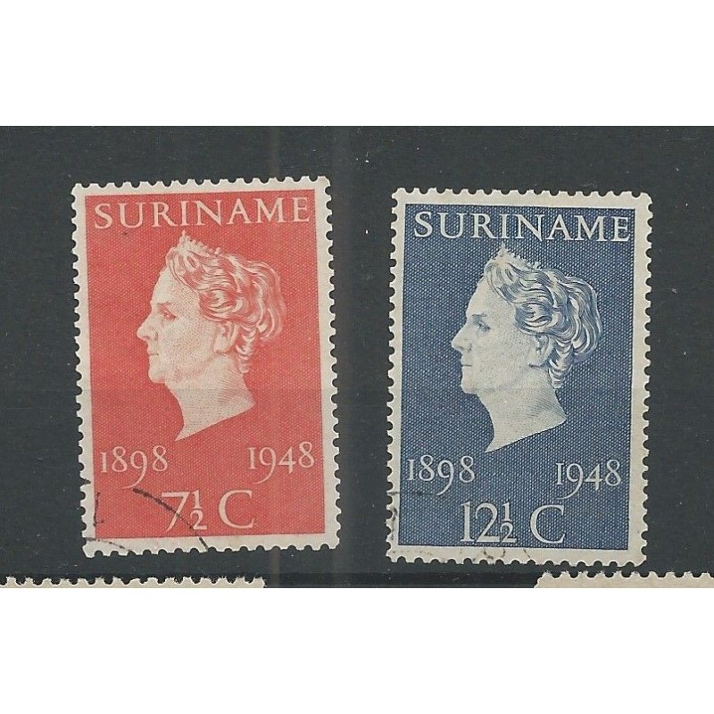 Suriname 275-276 VFU/gebr CV 2 € Suriname 275-276 VFU/gebr CV 2 €