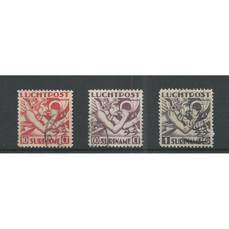 Suriname LP20-22 Luchtpost VFU/gebr CV 32 € Suriname LP20-22 Luchtpost VFU/gebr CV 32 €