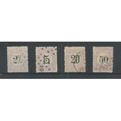 Suriname P1, P2, P4, P8  Type II  Port 1886  VFU/gebr  CV 50 €