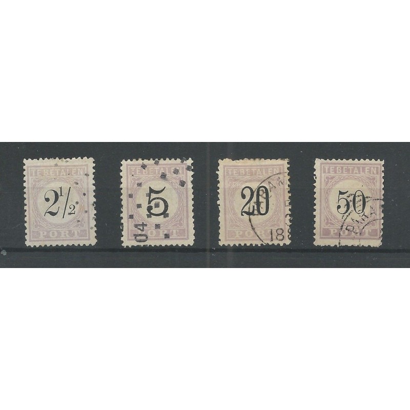 Suriname P1, P2, P4, P8 Type II Port 1886 VFU/gebr CV 50 € Suriname P1, P2, P4, P8 Type II Port 1886 VFU/gebr CV 50 €
