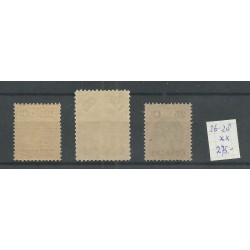 Curacao  26-28 Frankeerzegel met opdruk MNH/postfris  CV 275 €  PrachT !!