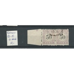 Suriname P8 Type I  paartje VFU/gebr  CV  18 €