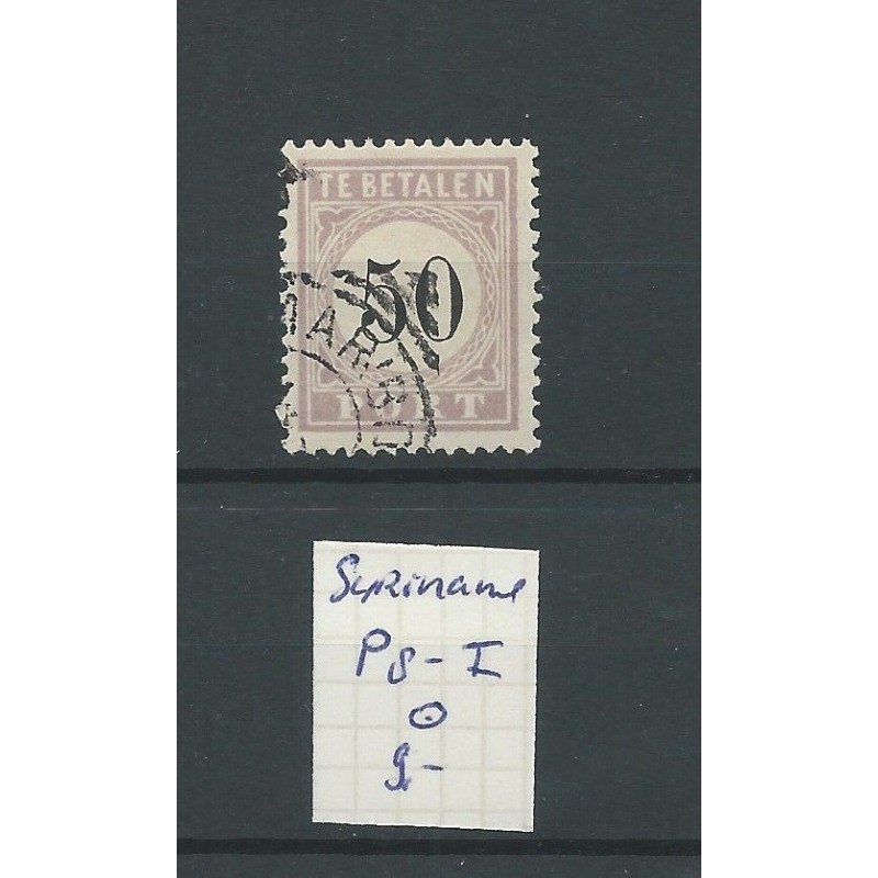 Suriname P8 Type I VFU/gebr CV 9 € Suriname P8 Type I VFU/gebr CV 9 €