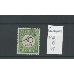 CURACAO  P18 Port 30ct Prachtig  VFU/gebr  CV  45 €