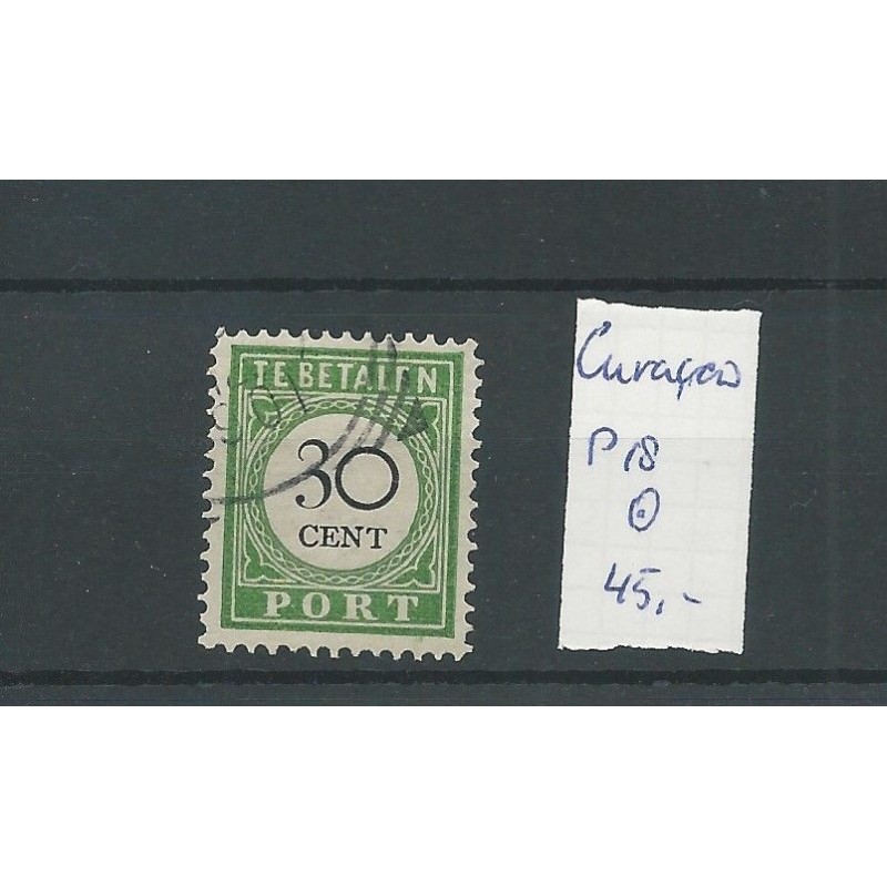 CURACAO P18 Port 30ct Prachtig VFU/gebr CV 45 € CURACAO P18 Port 30ct Prachtig VFU/gebr CV 45 €