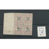 Suriname P4 Type II blok van 4   VFU/gebr  CV  85+ €