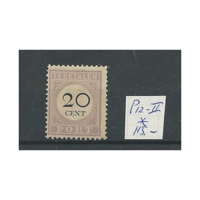 Suriname P12 Port Type II MH/ongebr CV 115 €Pracht !! Suriname P12 Port Type II MH/ongebr CV 115 €Pracht !!