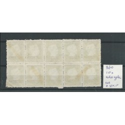 Ned. Indie  360 BLOK van 10  VFU/gebr  CV  384 €