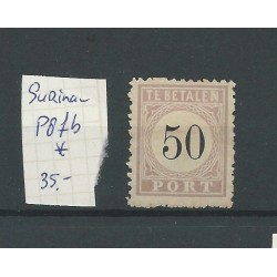 Suriname P8fb "Barst"  MH/ongebr  CV  35 € (2)