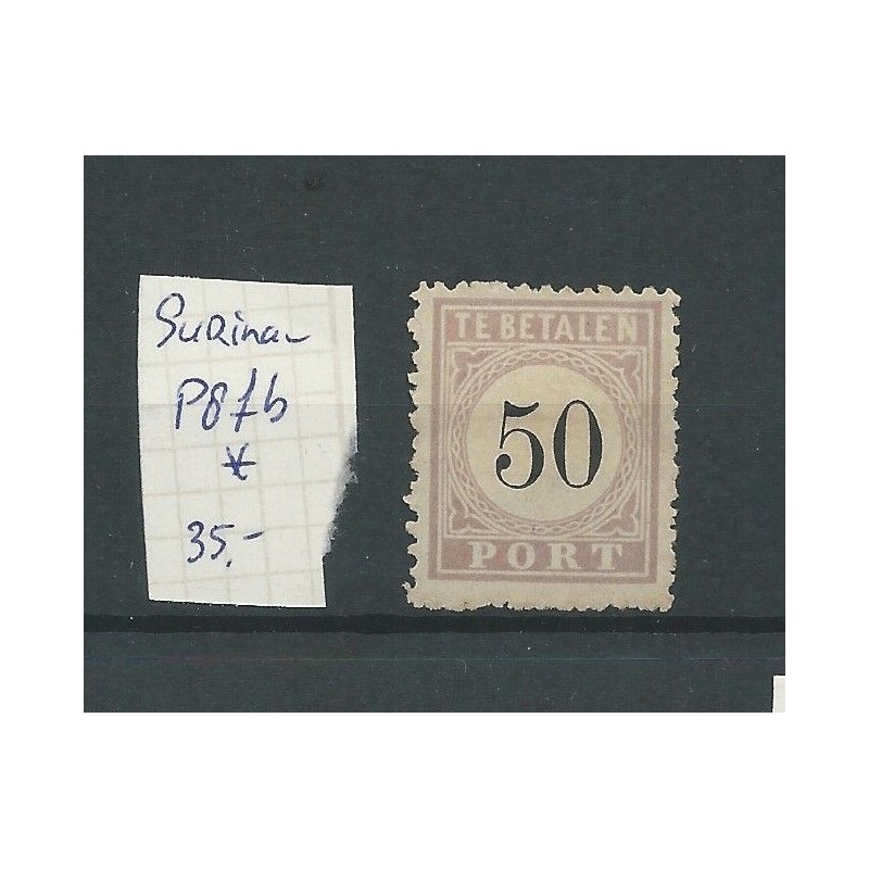 Suriname P8fb "Barst" MH/ongebr CV 35 € (2) Suriname P8fb "Barst" MH/ongebr CV 35 € (2)