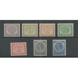 Ned. Indie  40a-49a "Loslatende kleuren"MH/ongebr   CV 75 €  PRACHT !!