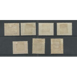 Ned. Indie  40a-49a "Loslatende kleuren"MH/ongebr   CV 75 €  PRACHT !!
