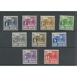 Ned. Indie  186-194 Karbouw zonder wm  MH/ongebr CV 6,5 €  PRACHT  !!