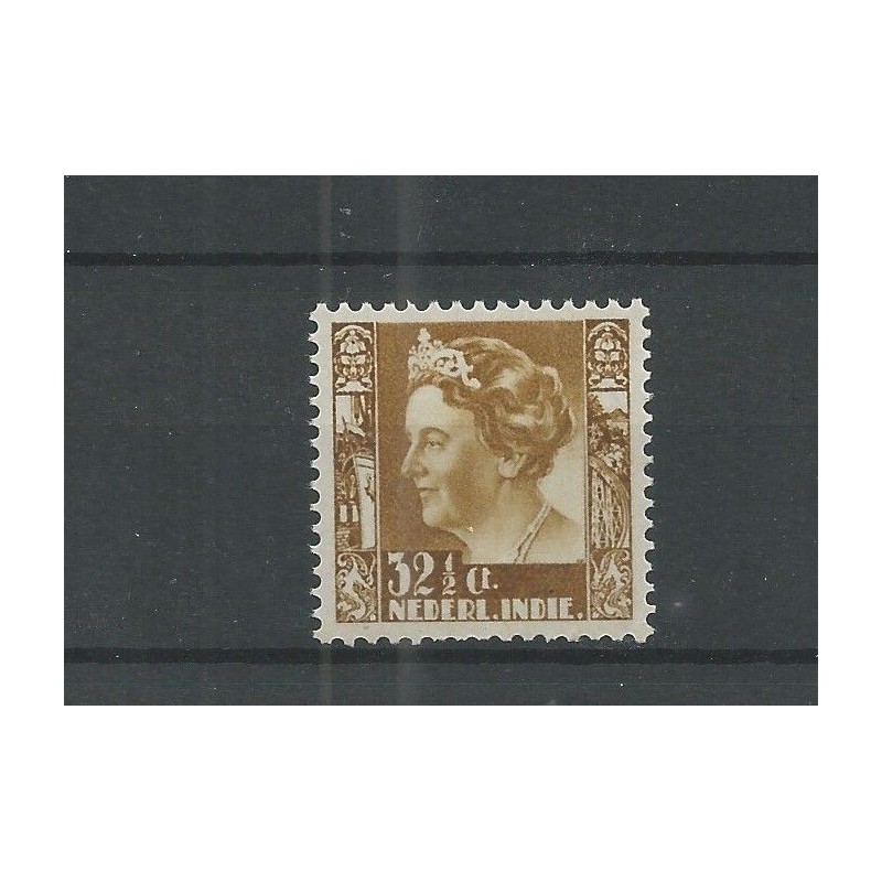 Ned. Indie 201 Wilhelmina zonder wm MNH/postfris CV 20 € PRACHT !! Ned. Indie 201 Wilhelmina zonder wm MNH/postfris CV 20 € PRACHT !!