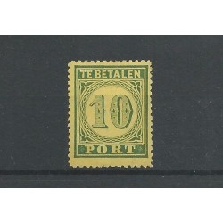 Ned. Indie  P2 port 1874  MH/ongebr CV 300 €  PRACHT  !!