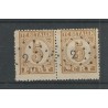 Ned. Indie  P1 Port 1874  paartje VFU/gebr CV 700 €  PRACHT  !!