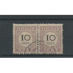 Suriname P11 Type I  paartje  VFU/gebr  CV  56 €