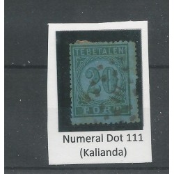 Ned. Indie  P4 Port 13x Puntstempels !!!  VFU/gebr CV 390++ €  PRACHT  !!