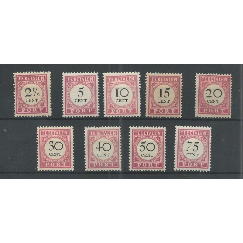 Ned. Indie P14-22 Port 1892 MH/ongebr CV 180 € PRACHT !! Ned. Indie P14-22 Port 1892 MH/ongebr CV 180 € PRACHT !!