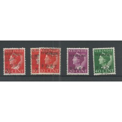 Ned. Indie  P49-52 Port 1946 tweevoudig VFU/gebr CV 67,5 €  PRACHT  !!