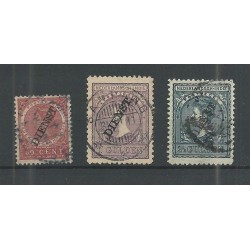 Ned. Indie  D25-27 Dienst  VFU/gebr CV 69 €  PRACHT  !!
